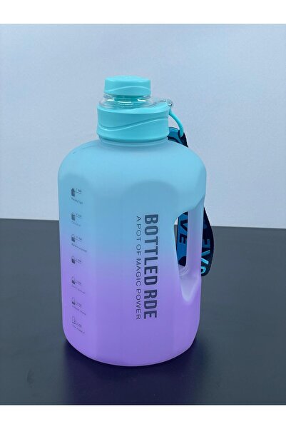 YzHome Luxury Motivation Colorful Acrylic Flask with Hanger Bottle Model Water Bottle Model 1000ml