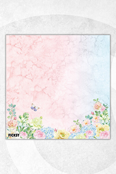 Ficksy Flower Memo Pad - 9*9 cm Size - 50 Sheets - Notepad - Memopad - Note Paper - to Do List - Notebook