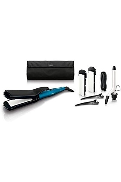 Philips Hair Styling Accessories HP8698 with 6 Pieces for Multiple Hairstyles, Ceramic Coating, and Auto Shu