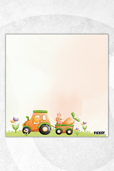 Ficksy Flower Memo Pad - 9*9 cm Size - 50 Sheets - Notepad - Memopad - Note Paper - to Do List - Notebook