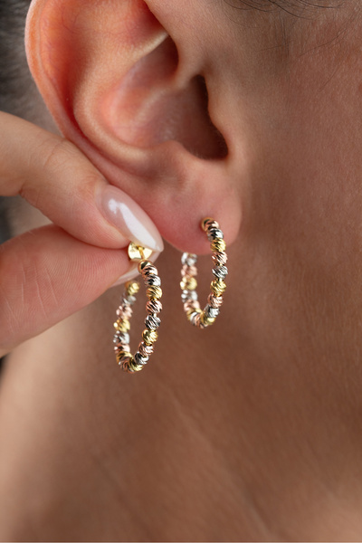 Silvano Jewelry 925 Ayar Gümüş Dorika Küpe