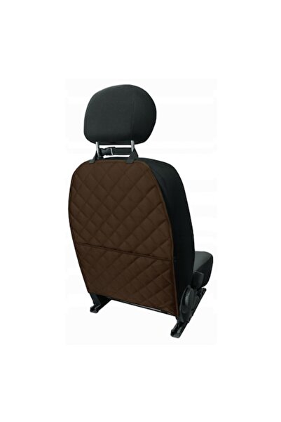 Metru Patrat Seat Back Protector with Organizer Pocket, Brown, Universal - Metru Patrat