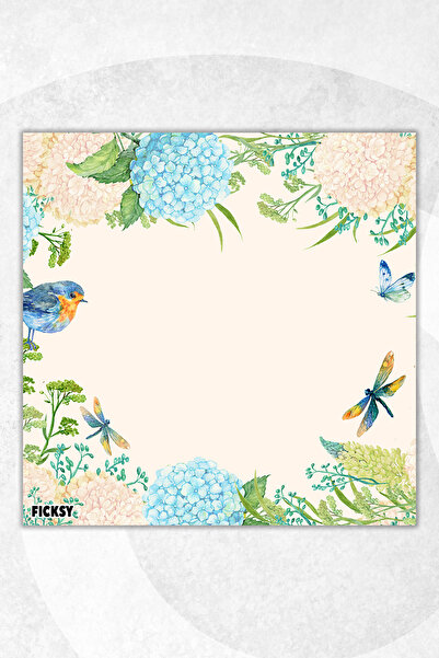 Ficksy Flower Memo Pad - 9*9 cm Size - 50 Sheets - Notepad - Memopad - Note Paper - to Do List - Notebook