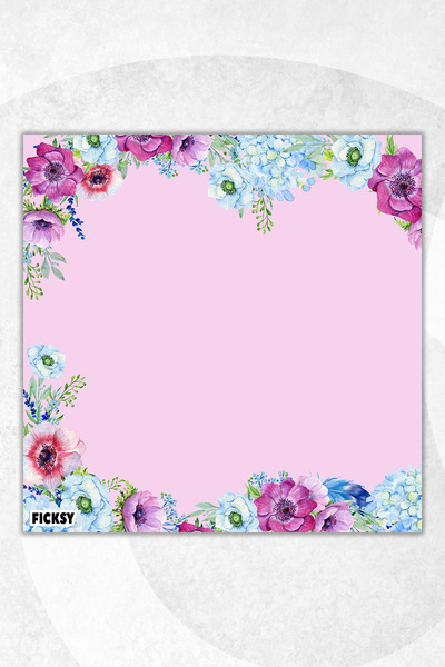 Ficksy Flower Memo Pad - 9*9 cm Size - 50 Sheets - Notepad - Memopad - Note Paper - to Do List - Notebook
