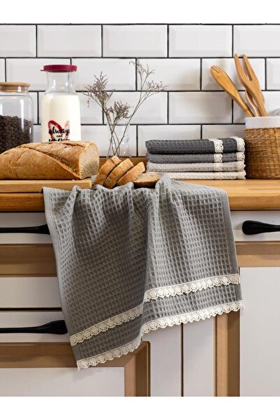 Karna Home Kitchen Towel 40X60 cm Set of 5 Torshon Guipure Kopenaki