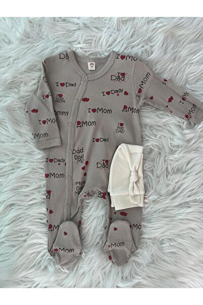 Minisse MİNİSSE-MİNİ CLOUDS KIDS-MOM DAD YAZILI G-FİTİLLİ 2'Lİ TULUM