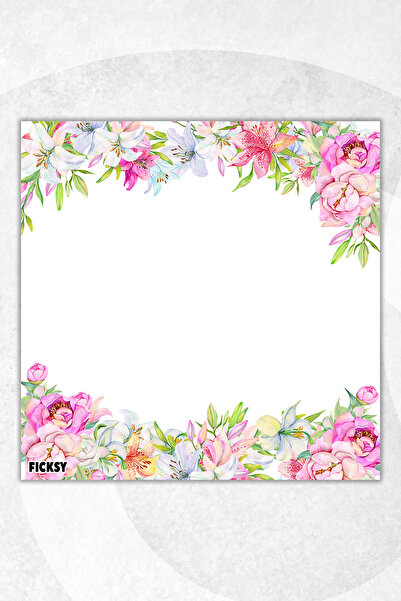Ficksy Flower Memo Pad - 9*9 cm Size - 50 Sheets - Notepad - Memopad - Note Paper - to Do List - Notebook