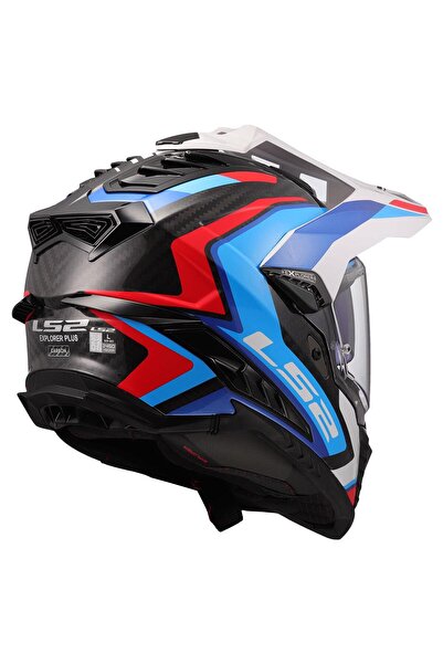 LS2 EXPLORER C KARBON FRONTIER II BEYAZ-MAVİ KASK