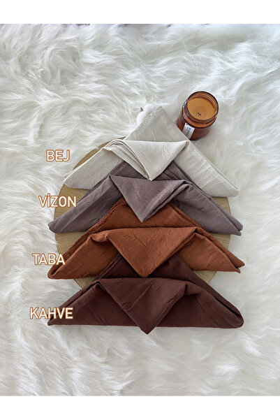 VaVscarfs Bambu Kraş Eşarp Hijab Kraş Eşarp Bej-Vizon-Taba-Kahve