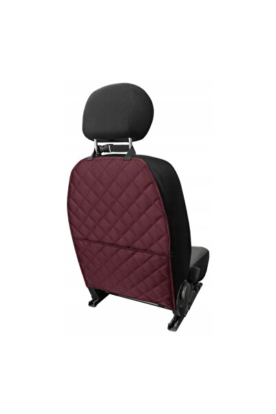 Metru Patrat Seat Back Protector with Organizer Pocket, Burgundy, Universal, Metru Patrat