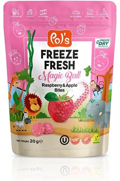 Pol's Freeze Fresh كرات التوت البري والتفاح المجففة بالتجميد من ماجيك بول، 20...