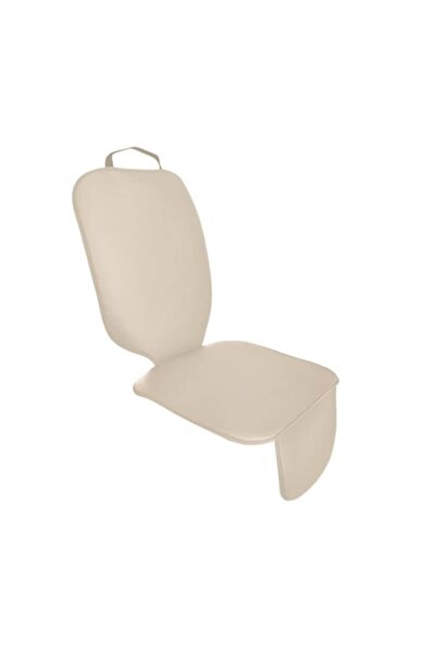 Metru Patrat Protectie scaun auto copii, scoica bebe, crem, din piele ecologica neteda, lavabila, impermeabila, M