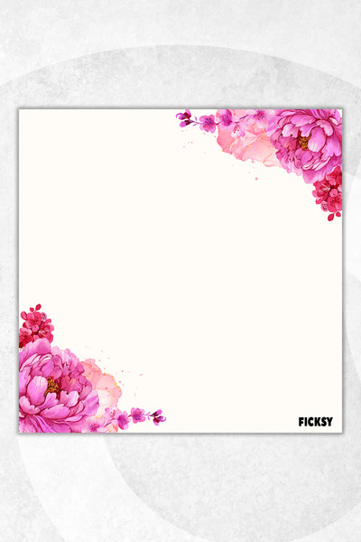 Ficksy Flower Memo Pad - 9*9 cm Size - 50 Sheets - Notepad - Memopad - Note Paper - to Do List - Notebook