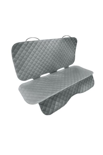 Metru Patrat Husă universală matlasată pentru bancheta spate, impermeabilă, lavabilă, gri - Metru Patrat