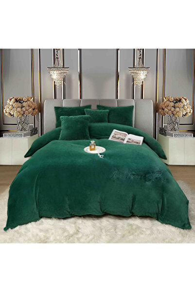 FIONNA.RO Short Thread Faux Rabbit Fur Bed Linen - Rabbit Green