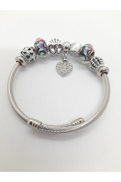 Zaradise Accessories سوار نسائي من الفولاذ المقاوم للصدأ موديل: 130603