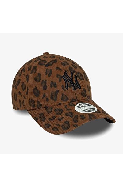 NEW ERA New York Yankees MLB Cord Leopard 9Twenty Kadın Kahverengi Şapka - 60691324