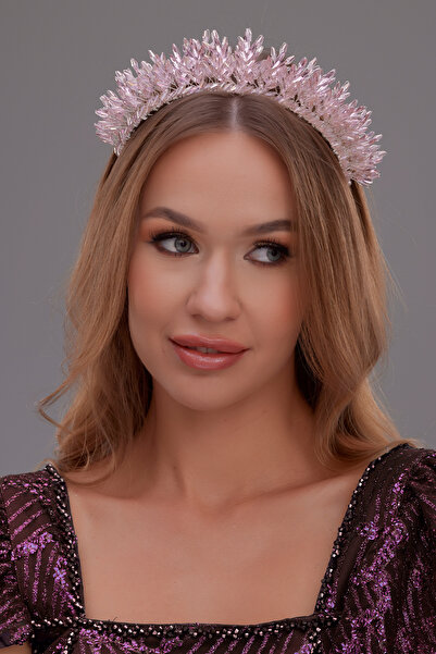 Hayalperest boncuk إكسسوار شعر نسائي من حجر الكريستال ستيلا، تاج أميرة للخطوب...