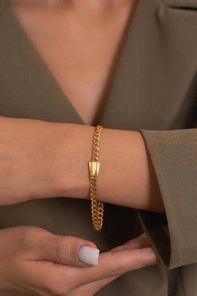 Bayar Gold 7,50 Gram 22 K Kilit Detaylı Gurmet Bilezik