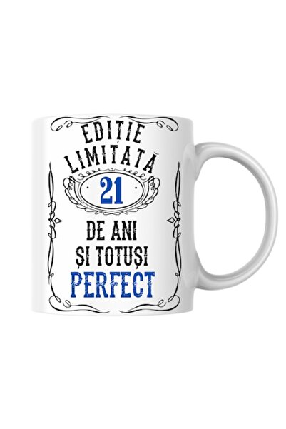 T&M Personalizare Cană personalizată - Ediție limitată 21 de ani și perfectă,...