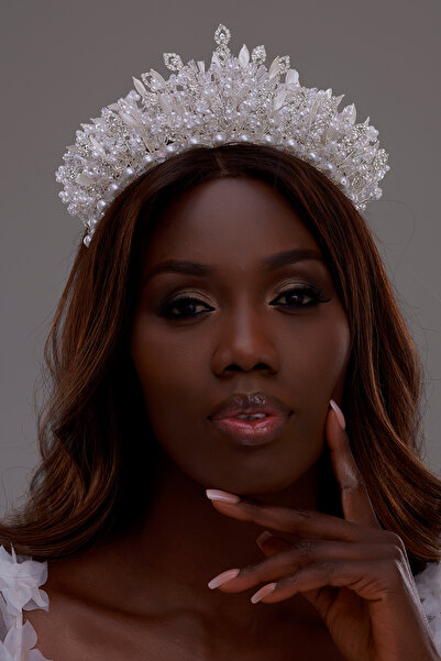 ESPEREST Isabella, accesoriu de păr pentru logodnă și nuntă, cu perle și cris...