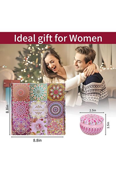 Generic Soy Wax Aromatherapy Scented Candle Set, Portable, Long-lasting, 9 Pieces - SKY-TOUCH