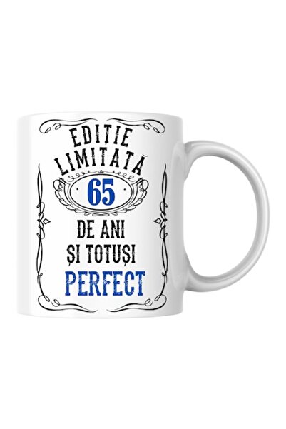 T&M Personalizare Cană personalizată - Ediție limitată 65 de ani și perfectă,...