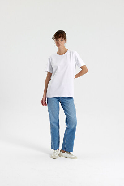 Simple Co. تي شيرت أساسي من القطن بنسبة 100%