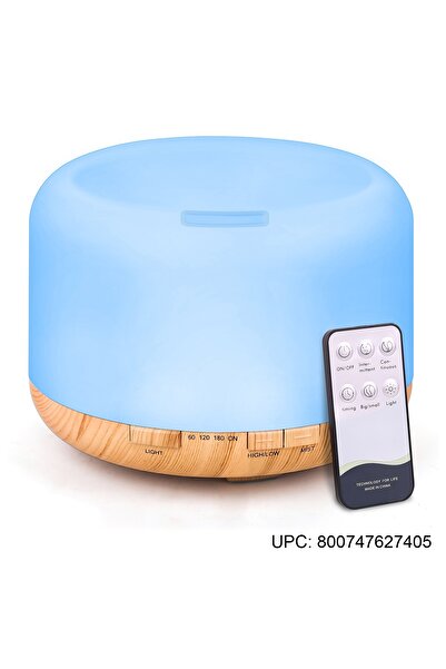 Generic Tenswall 500ml Essential Oil Diffuser Ultrasonic Humidifier Remote Control with 7-Color Changing LED