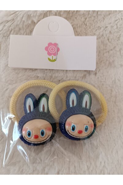 Efna Store Labubu Model Double Ear Detail Trendy Rubber Children's Buckle