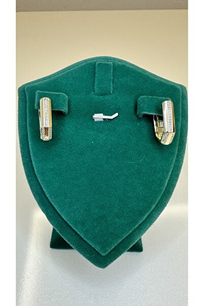 ela jewelry أقراط حجر الرغيف الفرنسي مستطيلة