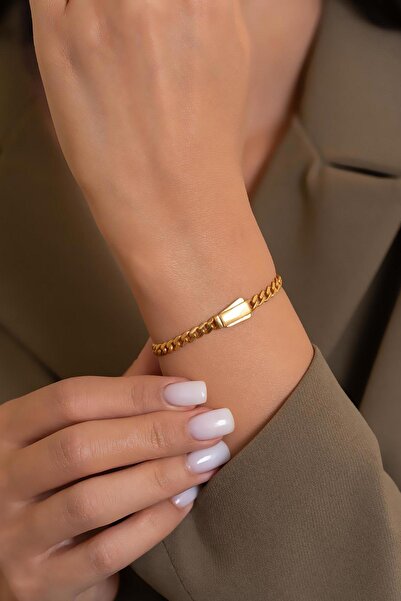 Bayar Gold 7,50 Gram 22 K Kilit Detaylı Gurmet Bilezik