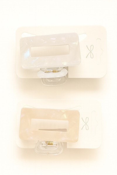 Srctech White Yellow 2-Piece Rectangular Latch Buckle New Model