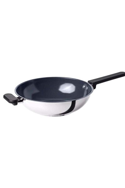 IKEA FRAKTA Wok Pan, Non-stick/Stainless Steel, 28 cm
