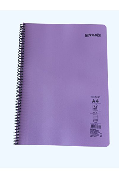 KIZILELMADA دفتر ملاحظات My Note كبير الحجم مقاس A4 مكون من 72 ورقة مسطرة حلز...