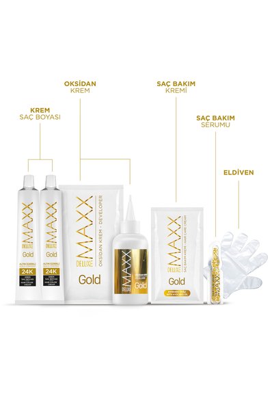 MAXX DELUXE Golden Beauty Set Saç Boyası 8.3 Bal Köpüğü