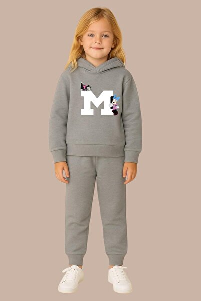 BENROMA Printed 3 Thread Children's Tracksuit Set