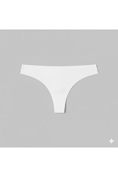 Cottondance Kadın Cotton Micro Lazer Kesim Dikişsiz String Tanga Külot Pamuklu (Siyah – Ten – Bej Renk)