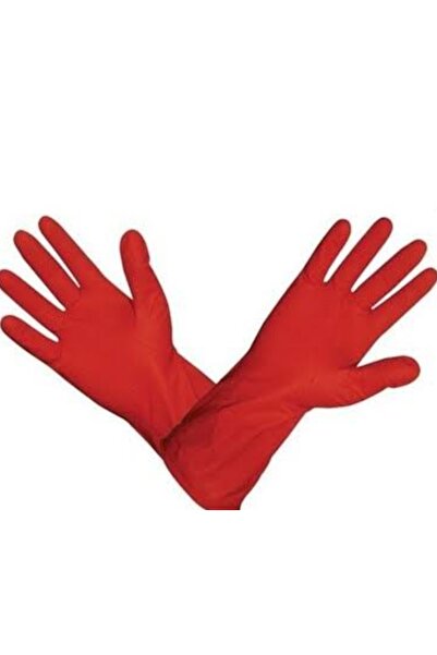 Onton Cleaning and Dishwashing Gloves Size m – Natural Latex, Non-Slip Surface, Flexible (8–8.5)