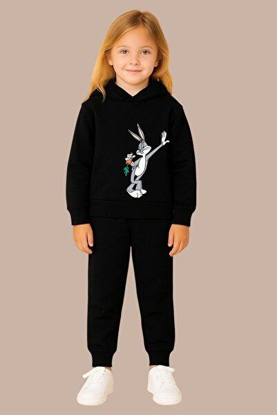 BENROMA SET DE PANTALONI DE ANTRENAMENT PENTRU COPII CU IMPRIMARE IEPURE