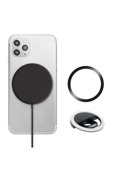 PARUNIV Încărcător magnetic wireless, încărcare rapidă universală de 10W, USB tip C, compatibil cu iPhone 12/13/14,