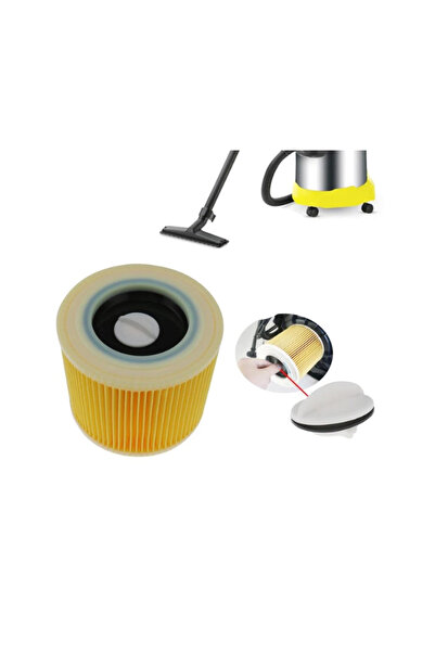 STRATEGIC Σετ 5 χάρτινων σακουλών και φίλτρων συμβατά με τις ηλεκτρικές σκούπες KARCHER WD 2 A2004 2054 WD 2.200 2.250 MV 2