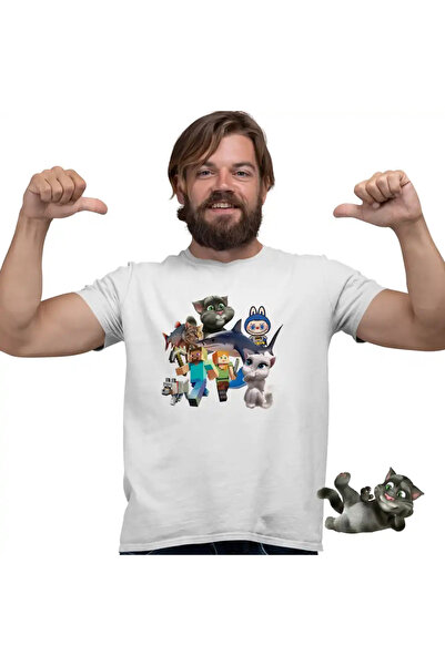 OEM Tricou Barbati Talking Tom Tralalero Minecraft Labubu Batman