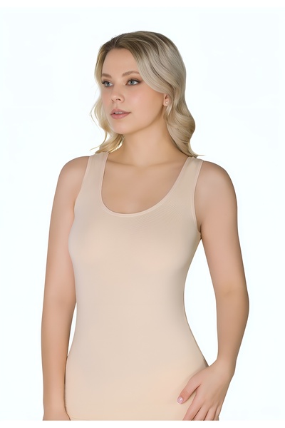 CottonVia 6 Pieces, Lycra & Cotton Thick Straps, Women's Tank Top 92% Cotton, 8% Lycra
