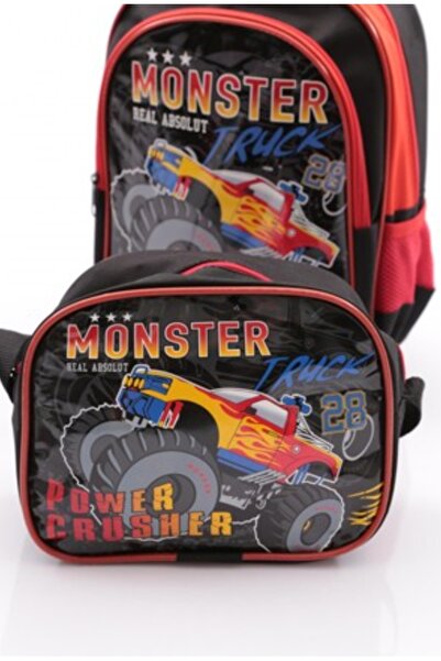 Mikro مجموعة حقيبة مدرسية للأولاد مكونة من قطعتين - متينة ومريحة للاستخدام مع حقيبة غداء