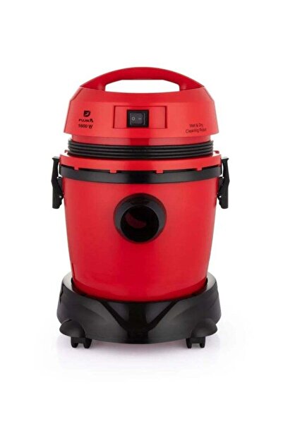 Fujika Vacuum Cleaner for Dry and Wet Cleaning, Red Turkish, FJK-190 E WD-R