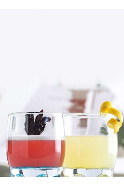 KIZILELMADA أكواب زجاجية من أدورا مكونة من 6 قطع - مظهر بسيط وعصري