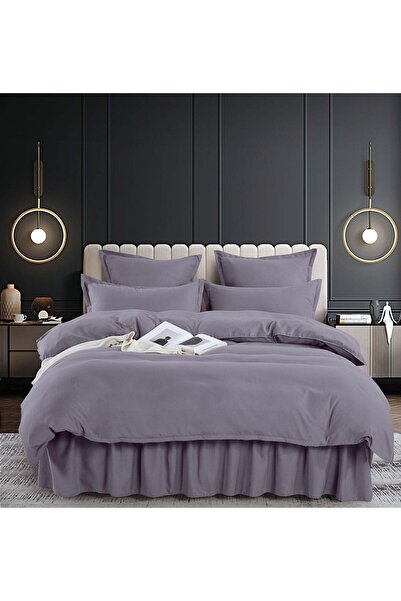 FIONNA.RO UNI Bed Linen With Ruffles - Grey