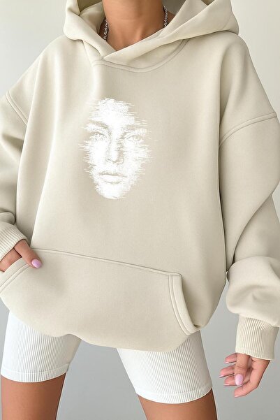 DM DOLCE MORE Unisex Hooded Sweatshirt with Silhouette Print