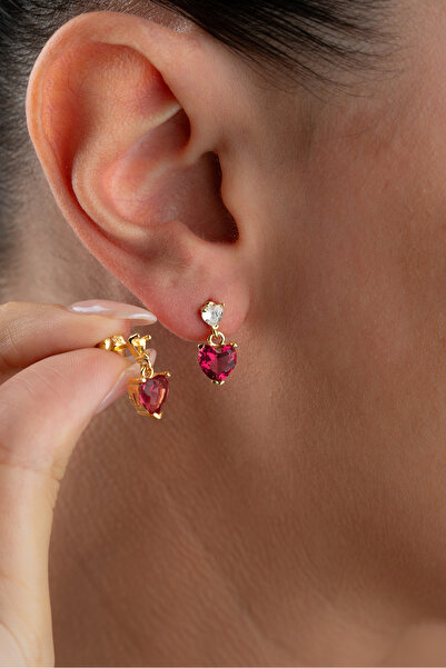 Silvano Jewelry 925 Ayar Gümüş Kap Taşlı Küpe